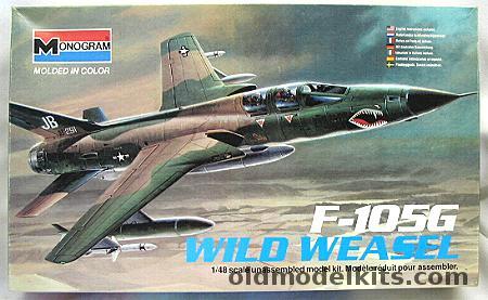 Monogram 1/48 F-105G Wild Weasel with IMPS 1984 National Convention Decals - Last ANG F-105 Flight 'Peach 91' in 1/48 and 1/72 scale (and C-130H 'City of Marietta' in 1/72 and 1/48), 5806 plastic model kit